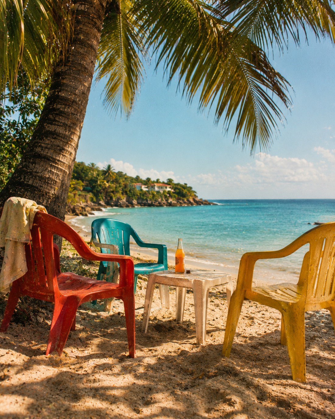 Agency owner on vacation with laptop closed and notifications off