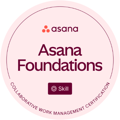 Asana Foundations skill badge